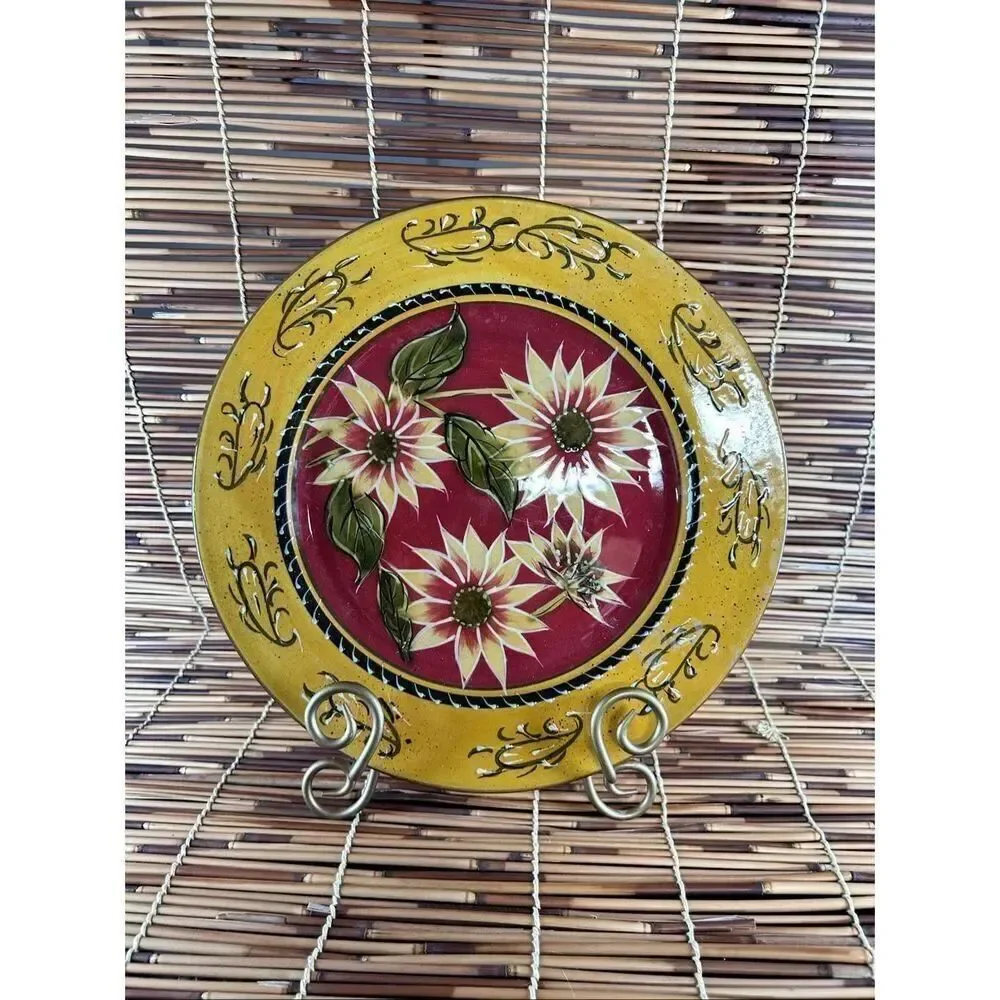 PIER 1 IMPORTS Sunflower Dinner Plate 10 1/2